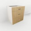 Picture of DB27-3 - Three Drawer Base Cabinet