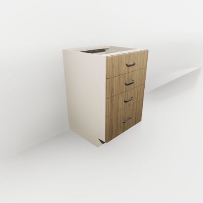 Picture of VD21-4 - Four Drawer Vanity Base Cabinet