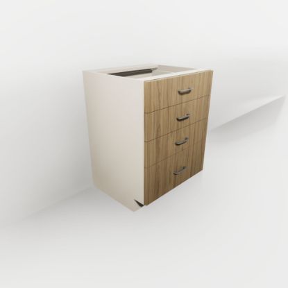 Picture of VD24-4 - Four Drawer Vanity Base Cabinet