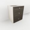 Picture of Three Drawer Vanity Base Cabinet 32 1/2" High