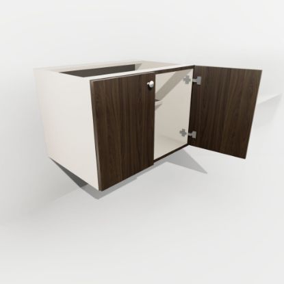 Picture of Two Door Full Height Floating Vanity Base Cabinet