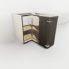 Picture of Universal Access 90 Degree Corner Base Cabinet with Lazy Susan